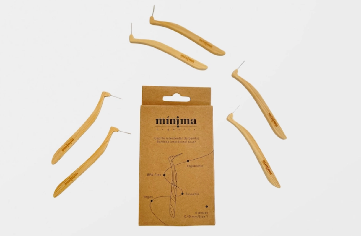 Cepillo interdental de bambú