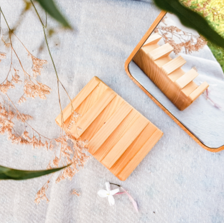 Jabonera de Madera Bosque